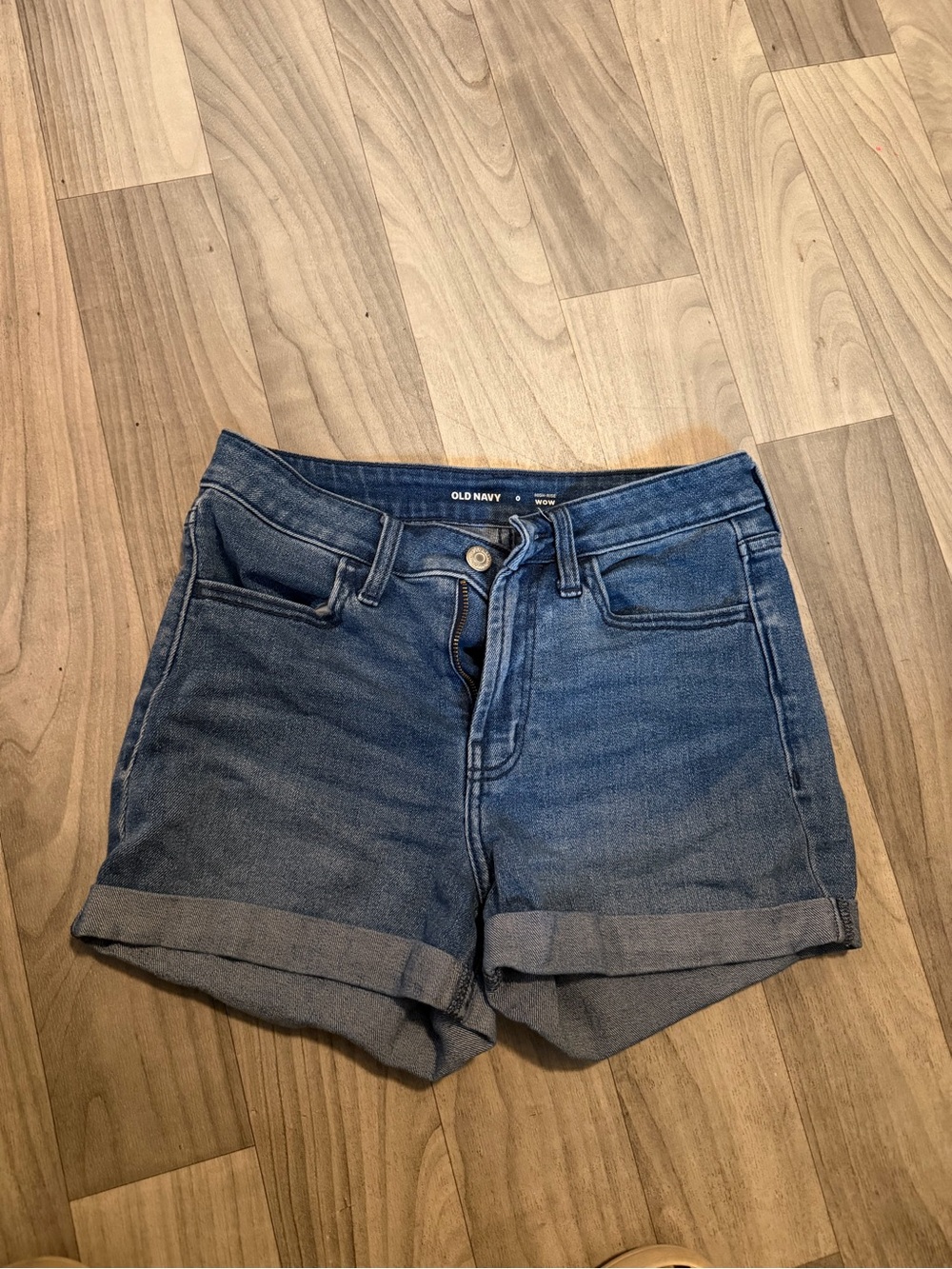 Old Navy Blue Rolled-Hem Denim Shorts